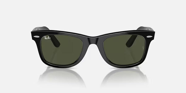 Ray-Ban® Original Wayfarer Classic™ Sunglasses - Polished Black Frane/G-15 Green Lenses