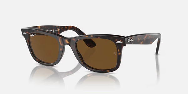 Ray-Ban® Original Wayfarer Classic™ Sunglasses - Polished Tortoise Frame/Brown Polarized Lenses