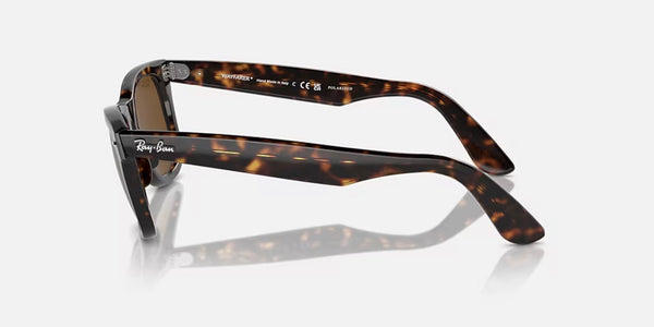 Ray-Ban® Original Wayfarer Classic™ Sunglasses - Polished Tortoise Frame/Brown Polarized Lenses