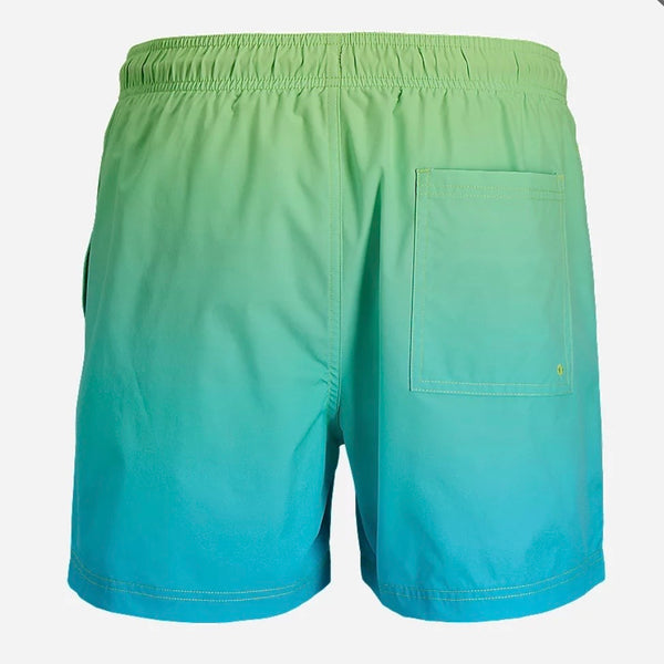 Jack & Jones Maui Horizon Swim Short - Bright Lime Green
