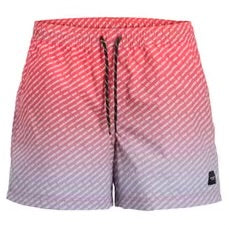 Jack & Jones Maui Gradient Swim Short - Hot Coral