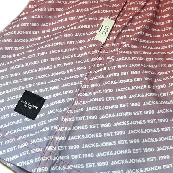 Jack & Jones Maui Gradient Swim Short - Hot Coral