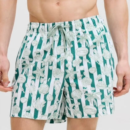 Jack & Jones Maui Vibes Swim Short - Granite Green