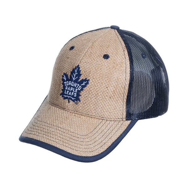 Officially Licensed NHL Toronto Maple Leafs Straw Front Ball Cap