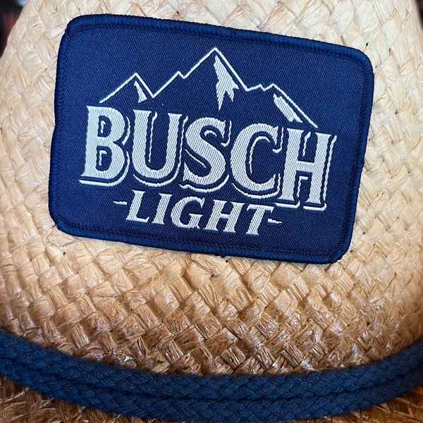 Officially Licensed Busch Light Cowboy Hat Tan NVY