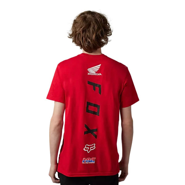 Fox Racing Fox x Honda Men's Short Sleeved Premium Tee - Flame Red