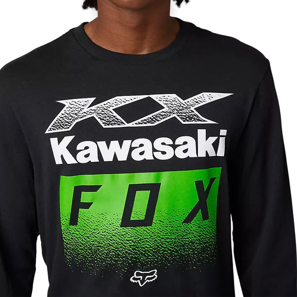Fox Racing Fox x Kawasaki Men's Long Sleeved Premium Tee - Black
