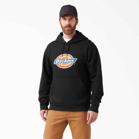 Dickies Men's Water Repellent Traditional Chest Logo Hoodie - Black