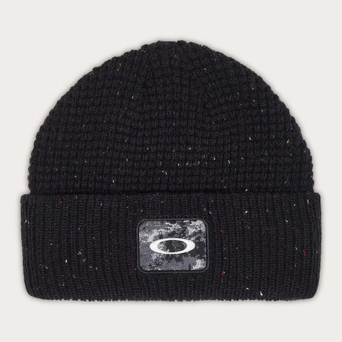 Oakley Ellipse Patch Waffle Beanie - Blackout