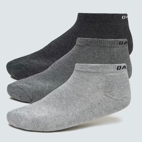 Oakley Men's Short Solid Socks - Dark Grey Heather - 3 Pairs