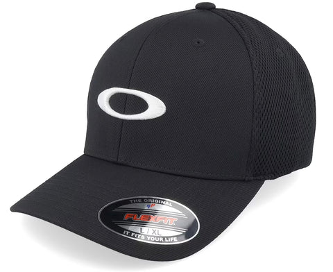 Oakley Ellipse Mesh Flexfit Golf Hat - Black/White