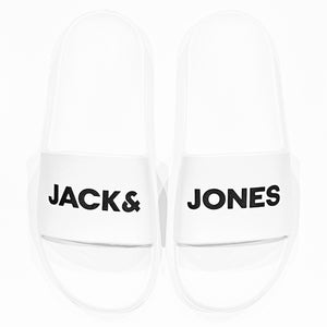 Jack & Jones Men's Moulded Pool Slide - Bright White