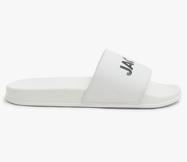 Jack & Jones Men's Moulded Pool Slide - Bright White