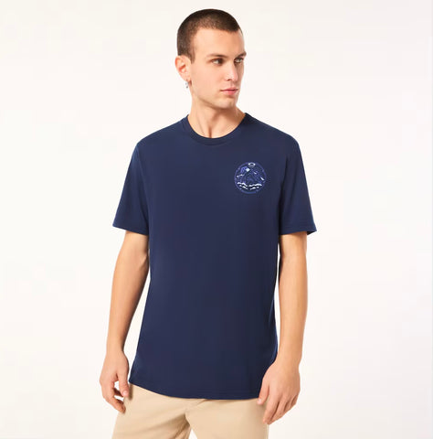 Oakley Men's Rings Mountain Short Sleeve Tee - Team Navy