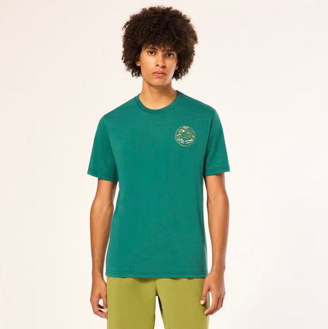 Oakley Men's Rings Mountain Short Sleeve Tee - Viridian