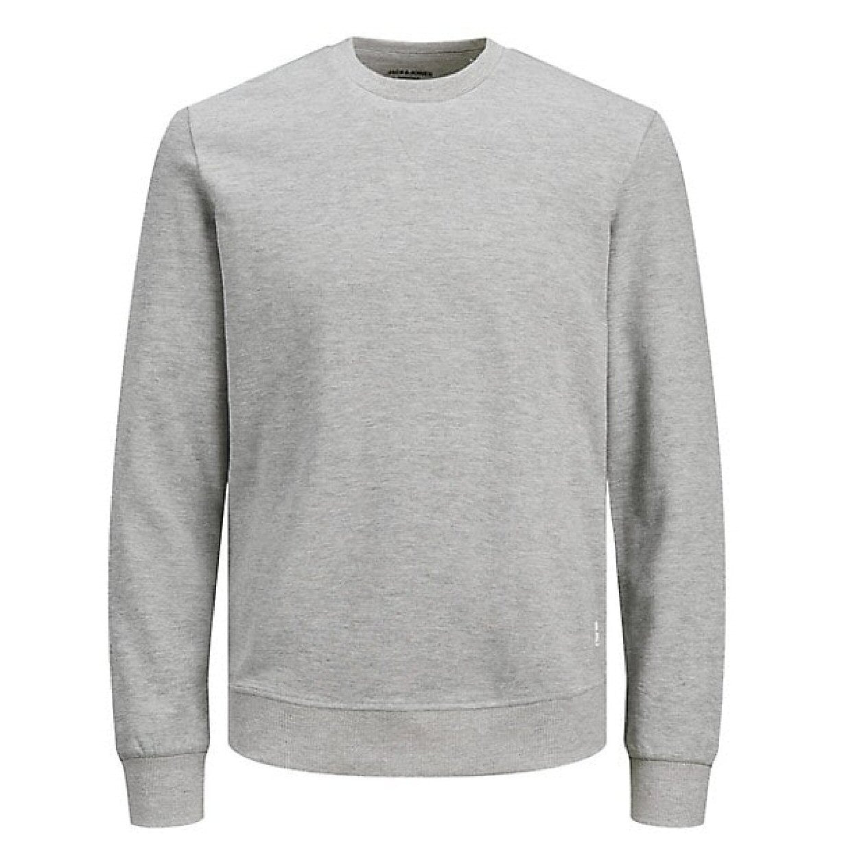 Jack & Jones Basic Crewneck Sweater - Light Grey Melange