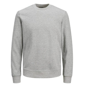 Jack & Jones Basic Crewneck Sweater - Light Grey Melange