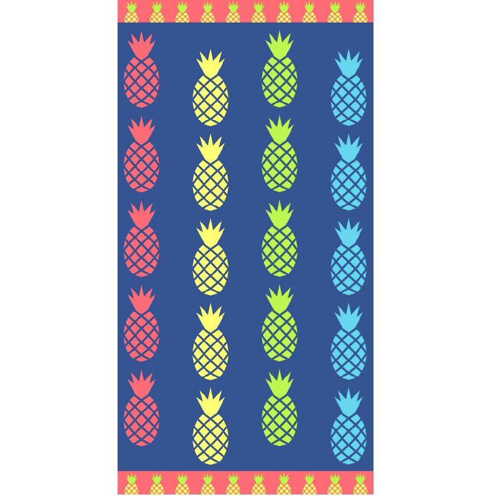 Jacquard Pineapple Stripes Luxurious Towel