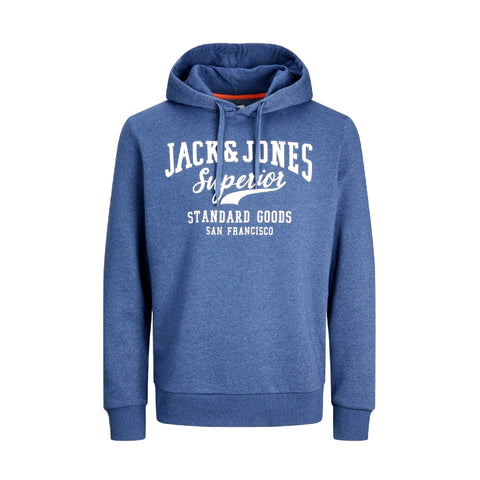Jack & Jones E Logo Hoodie - Ensign Blue