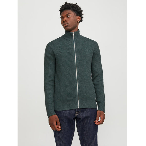 Jack & Jones Perfect High Neck Zip Cardigan - Green Gables