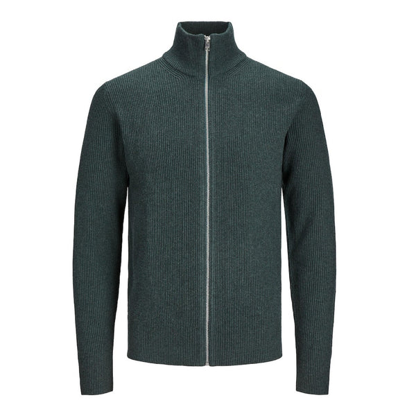 Jack & Jones Perfect High Neck Zip Cardigan - Green Gables