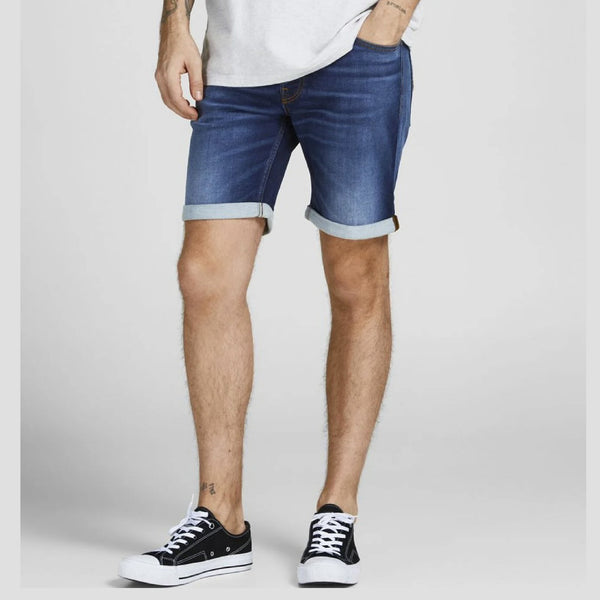 Jack & Jones Rick Icon Denim Shorts - Blue Denim