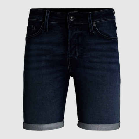 Jack & Jones Rick Icon Denim Shorts - Dark Blue Denim