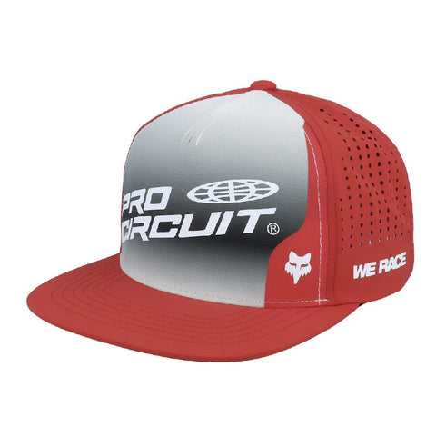 Fox Racing Foyl Pro Circuit Snapback Hat - Flame Red