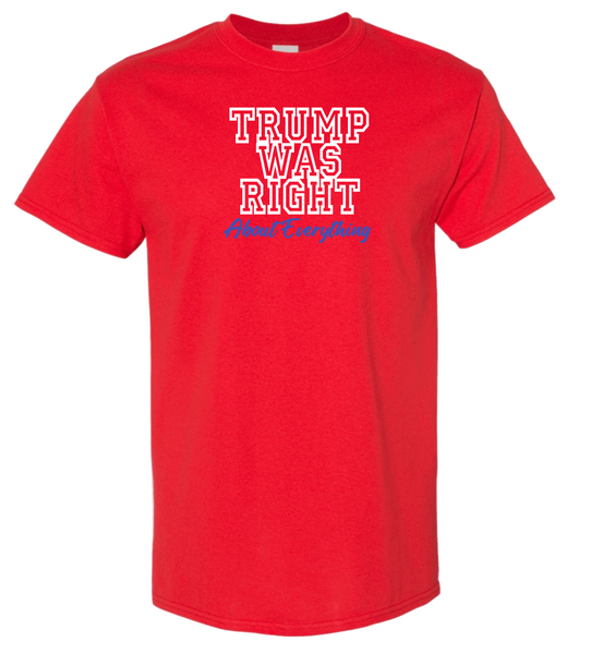 Trump Was Right About Everything - Trump 2024 T-Shirt