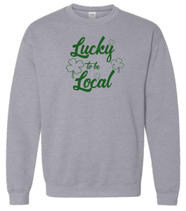 Officially Licensed Grand Bend Locals Lucky To Be Local Series Crewneck Sweater