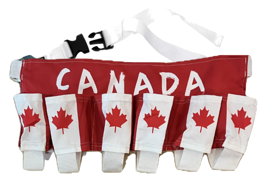 Officially Licensed Maple Leaf 6 Pack Beer Belt - Canada