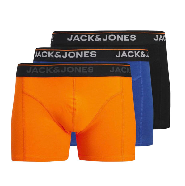 Jack & Jones Men's 3 Pack Cotton Trunks - Theodore