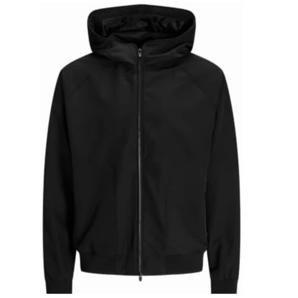 Jack & Jones Perfect Hooded Bomber Jacket - Black