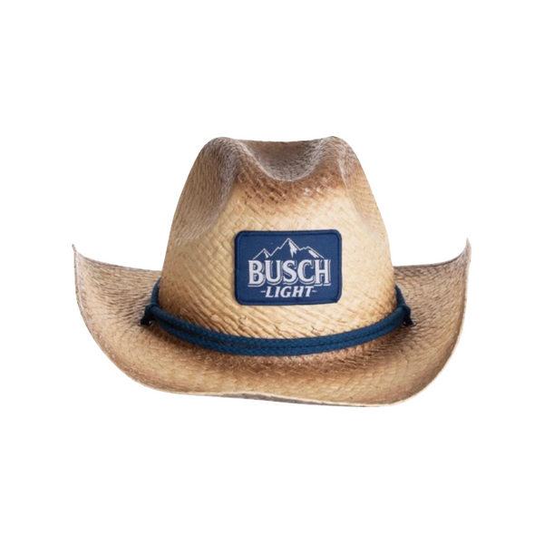 Officially Licensed Busch Light Cowboy Hat Tan NVY