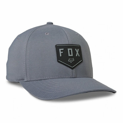 Fox Racing Shield Tech Flexfit Hat - Steel Grey