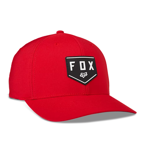 Fox Racing Shield Tech Flexfit Hat - Flame Red