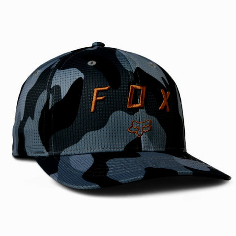 Fox Racing Vzns Camo Tech Flexfit Hat - Black Camo