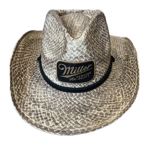 Officially Licensed Miller Genuine Draft Cowboy Hat - Tan