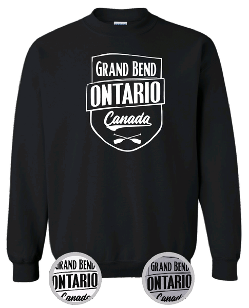 Ontario's West Coast - Grand Bend - Crossed Paddles Crewneck Sweater