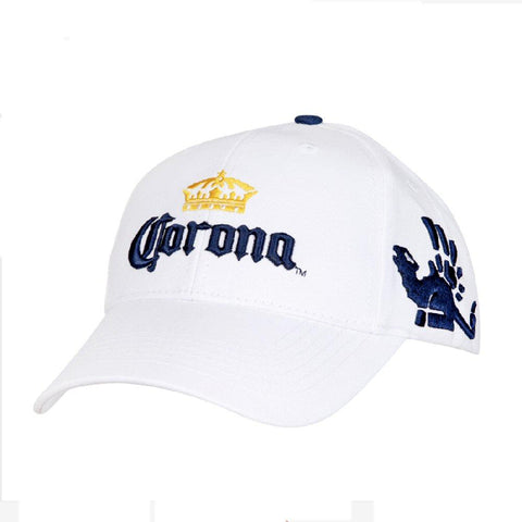 Officially Licensed Corona Embroidered Baseball Cap - White