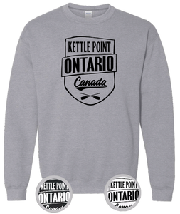 Ontario's West Coast - Kettle Point - Crossed Paddles Crewneck Sweater