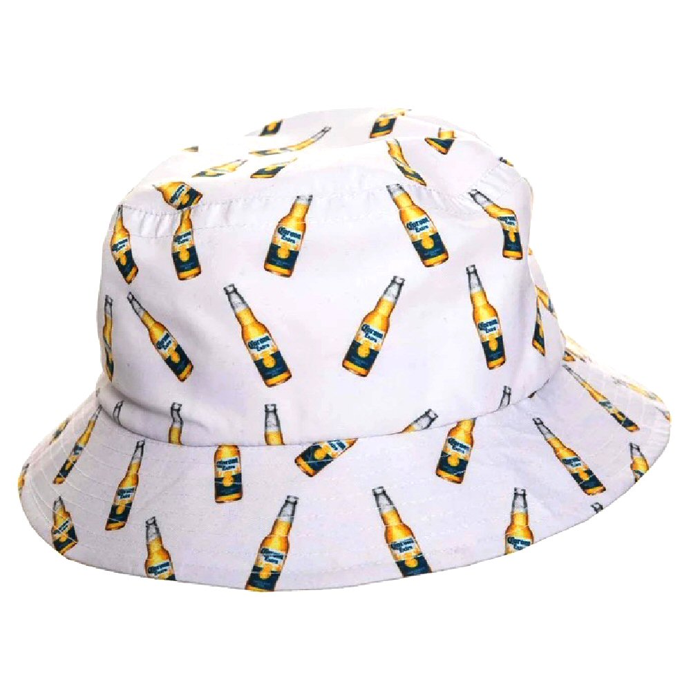 Officially Licensed Corona Bucket Hat - Allover Bottle Design