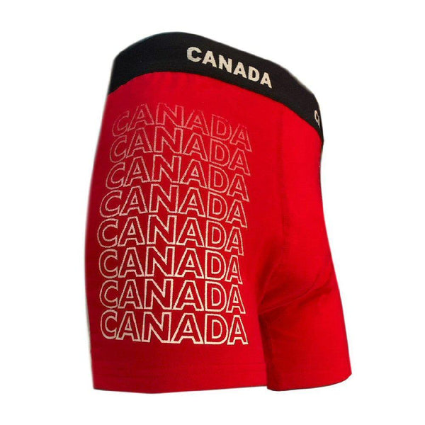 Men's Canada Boxer Brief -  Faded Letters Design