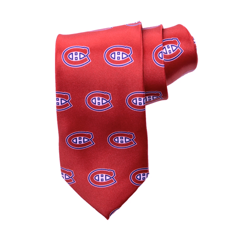 Officially Licensed NHL Tie - Montreal Canadiens - Classic Design