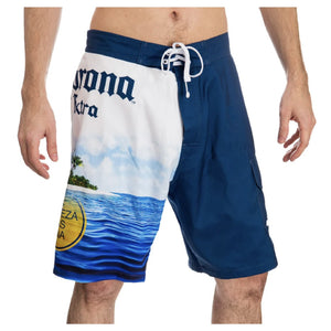 Officially Licensed Corona Summer Island Design Men's Boardshorts