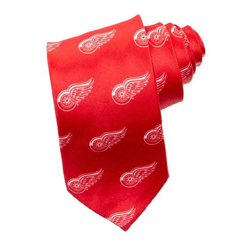 Officially Licensed NHL Tie - Detroit Red Wings - Classic Design