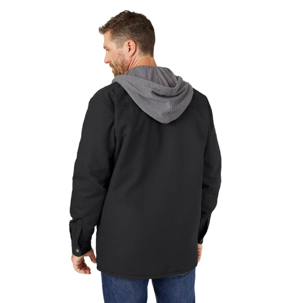 Dickies Men's Fleece Hooded Work Coat with Hydroshield - Black