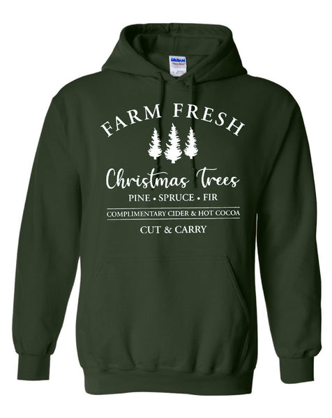 Farm Fresh Christmas Trees Hoodie