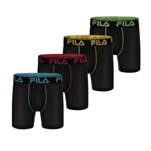Fila Performance Microfibre Men's Boxer Briefs 4 Pack