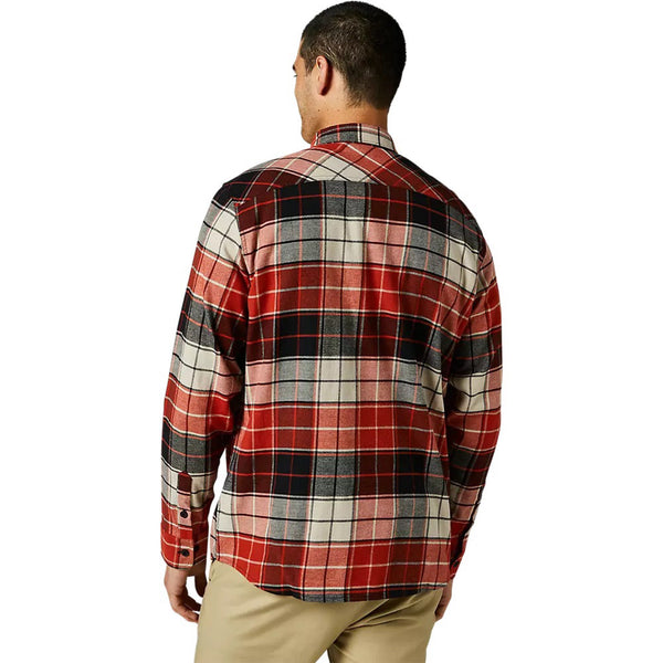 Fox Racing Grainz Men's Flannel Shirt- Red Clay